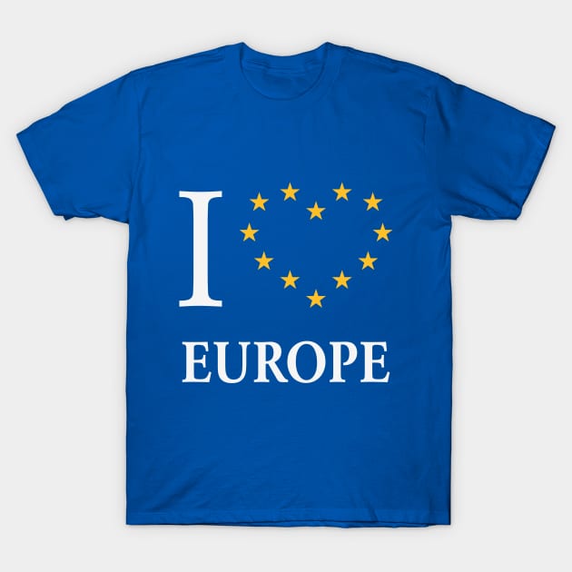 I Love Europe / I Heart Europe T-Shirt by MrFaulbaum